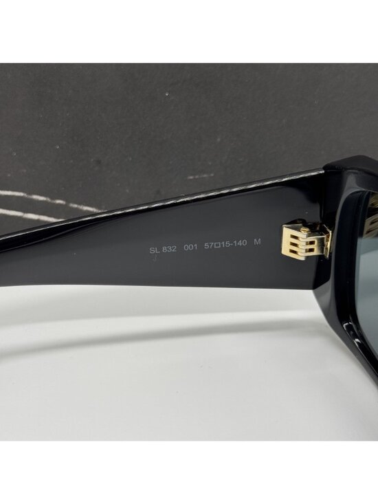 Saint Laurent SL832 001 Black Shield Sunglasses NEW main image 4
